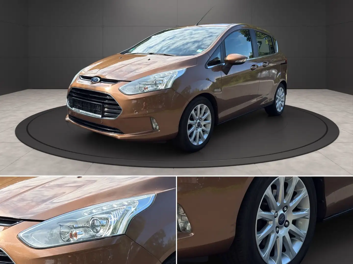 Ford B-Max B-MAX Titanium PDC AHK Klima-Automatik Braun - 1