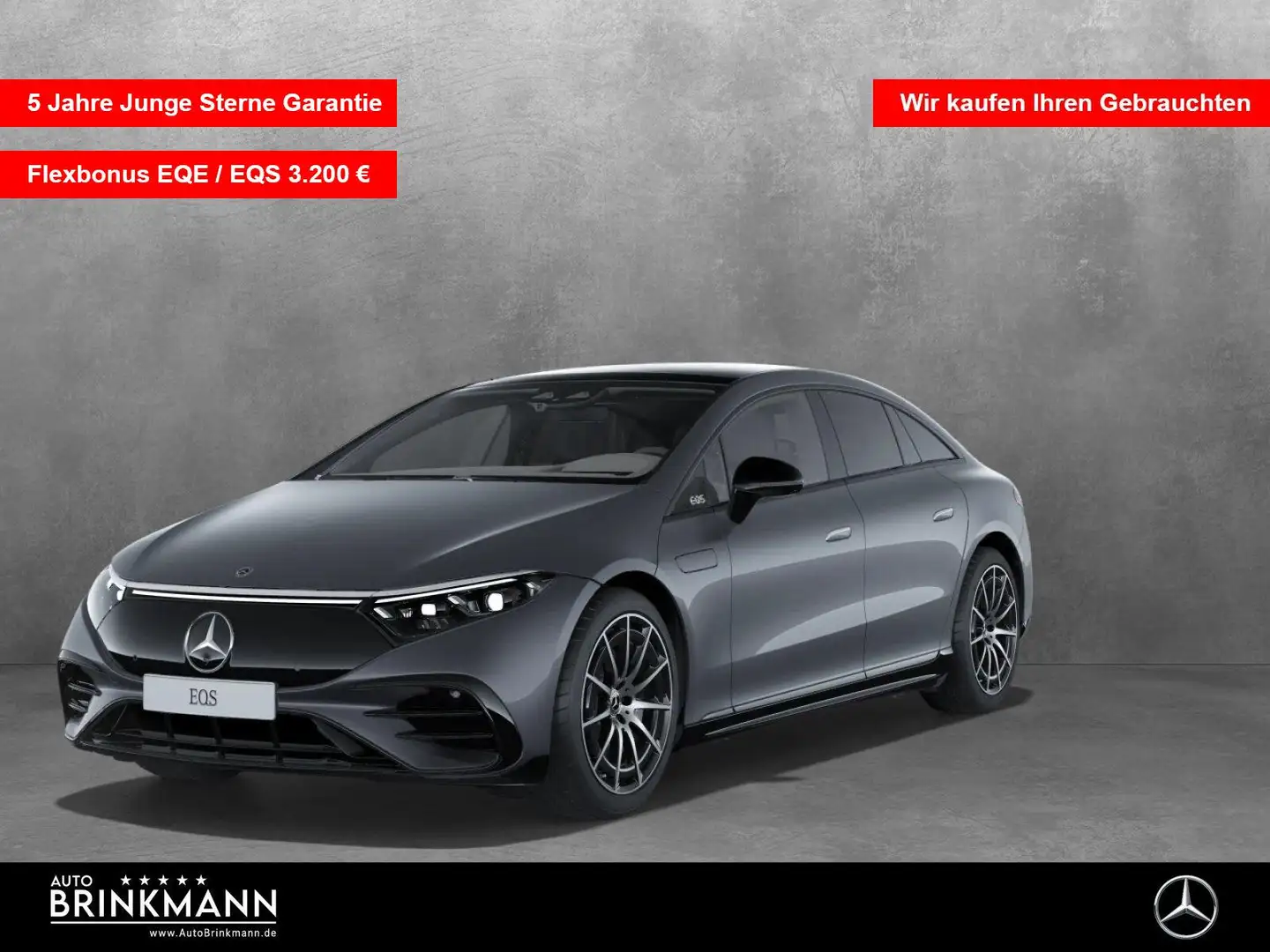 Mercedes-Benz EQS EQS 580 4MATIC PANO-SHD/NIGHT/MBUX Grau - 1