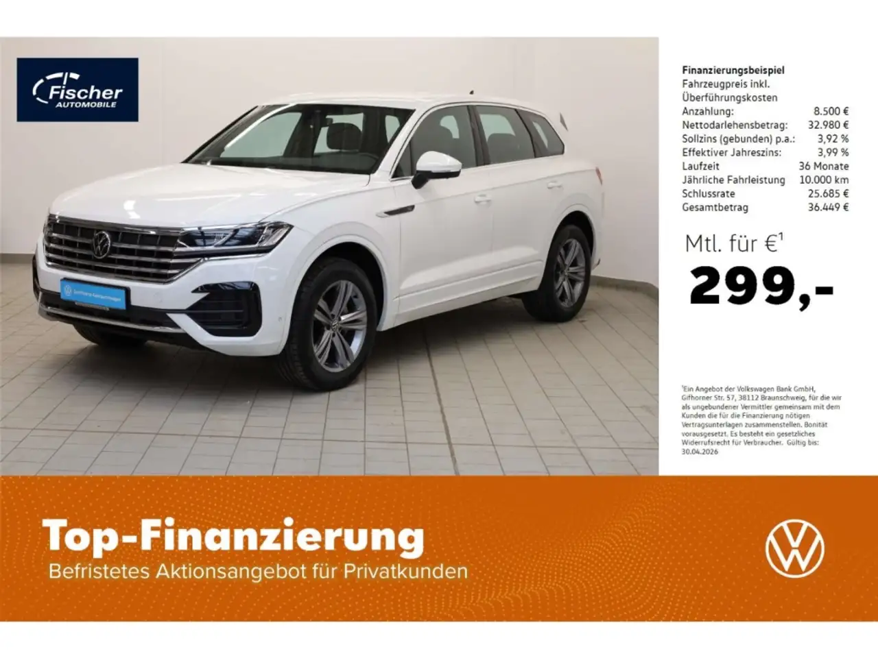 Volkswagen Touareg 3.0 TDI V6 4Motion R-Line DCP/NAV//LED