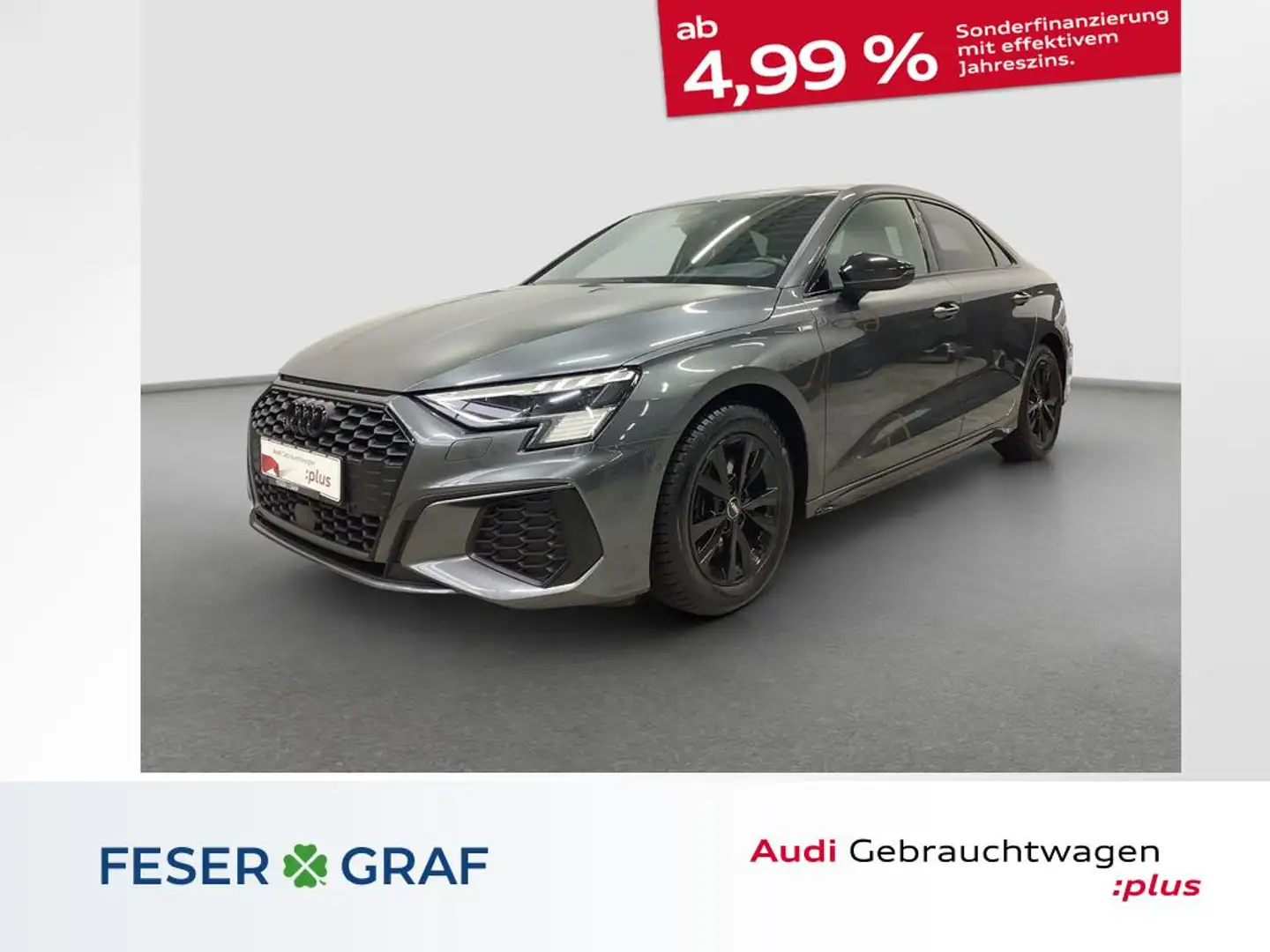 Audi A3 Limousine S line 35 TFSI S tronic HUD Matrix B&O N Grau - 1