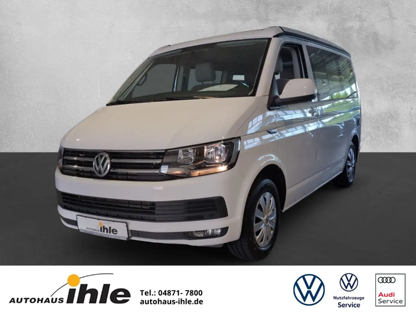 Volkswagen T6 California Ocean 2,0 TDI DSG MARKISE+NAVI+AHK Wit - 1