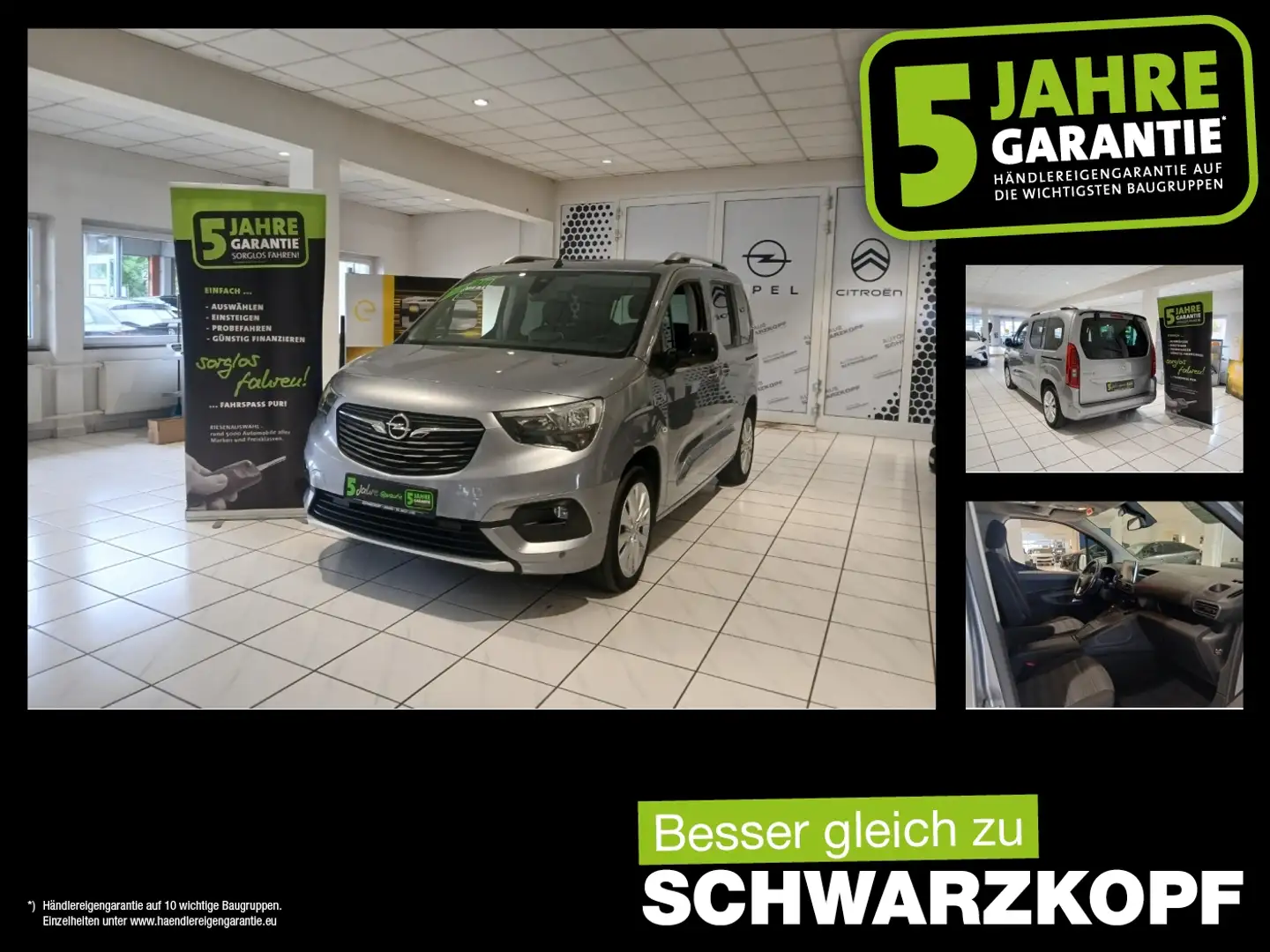 Opel Combo-e Life Fin. ab 2,99% Navi,SHZ,2xKlima Grau - 1