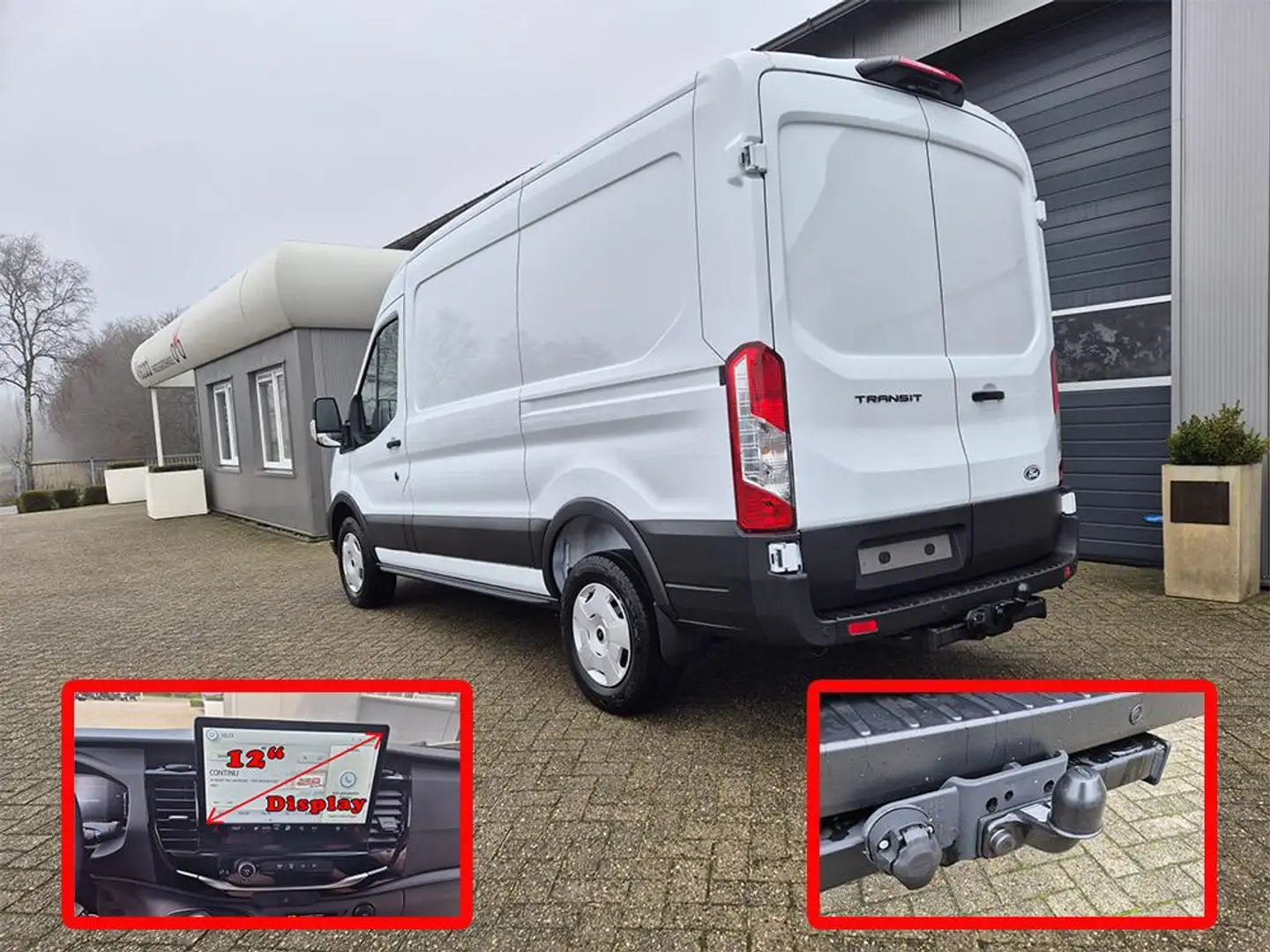 Ford Transit L2H2 2.0 EcoBlue 130PS Trend 3,5t 3-Sitzer AHK Sit Weiß - 2