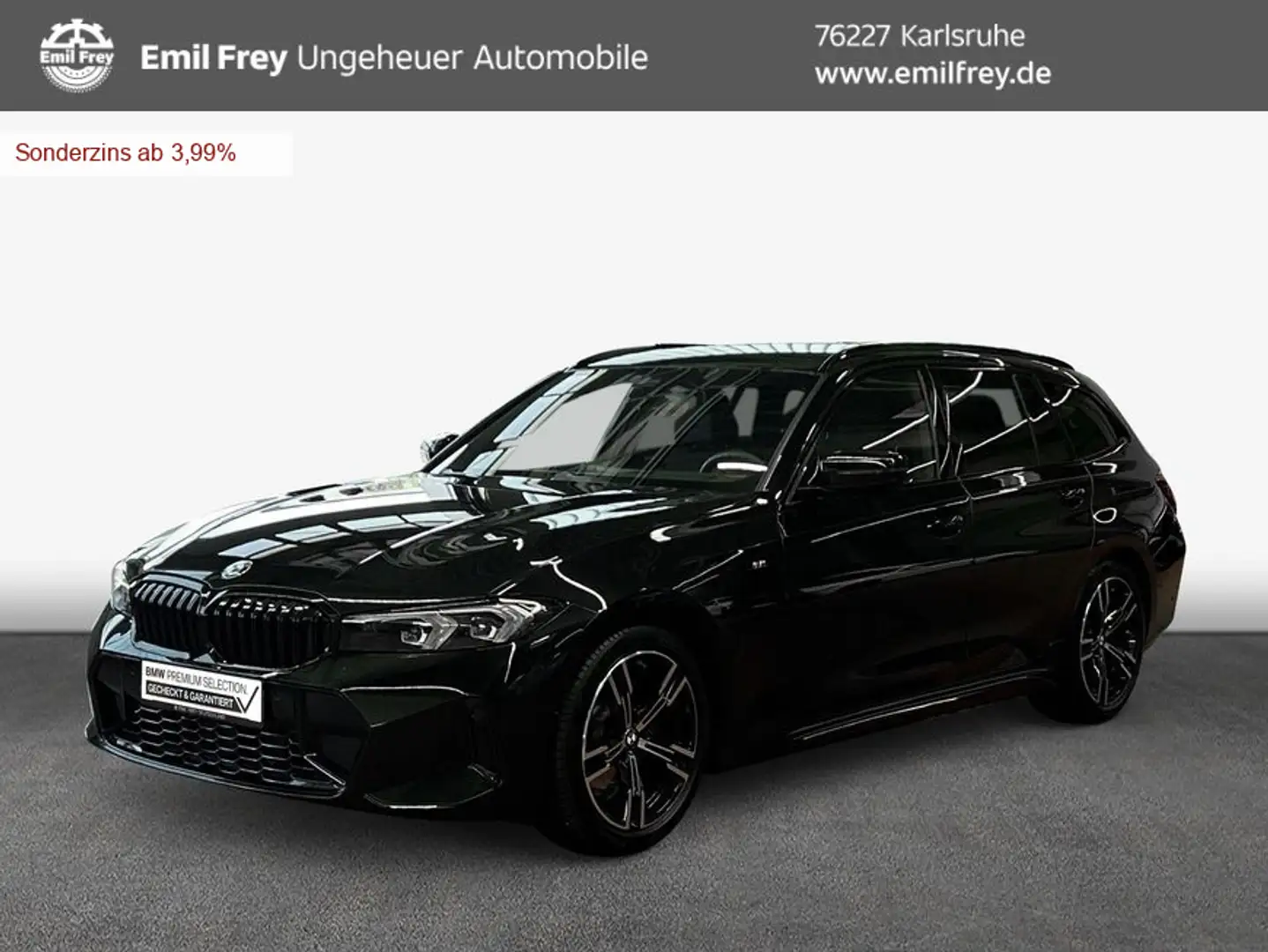 BMW 320 i Touring Aut. Schwarz - 1