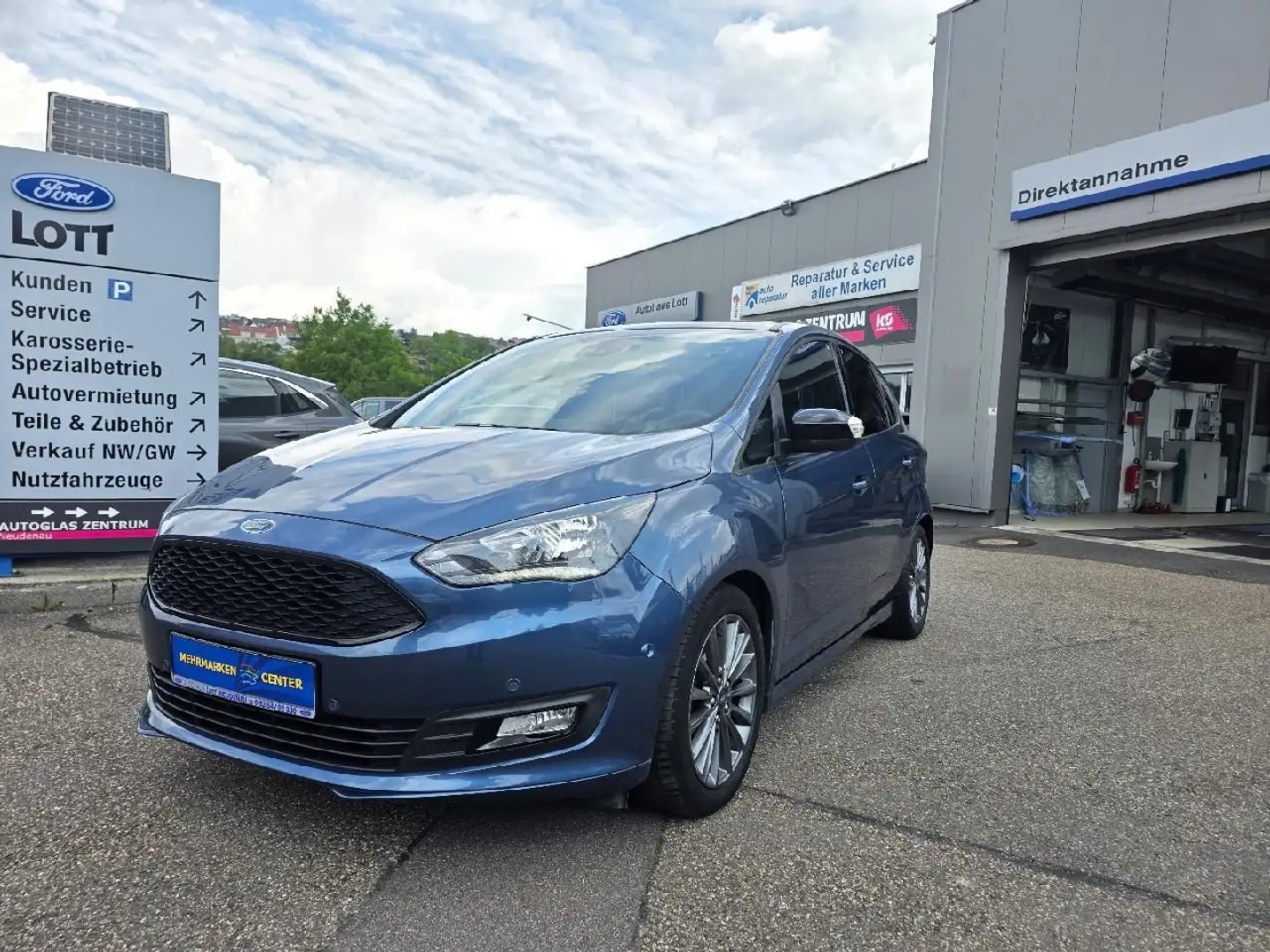 Ford C-Max C-MAX Sport *NAVI*KAM*TEMP*TWA*SHZ*WINPAK* Синий - 1