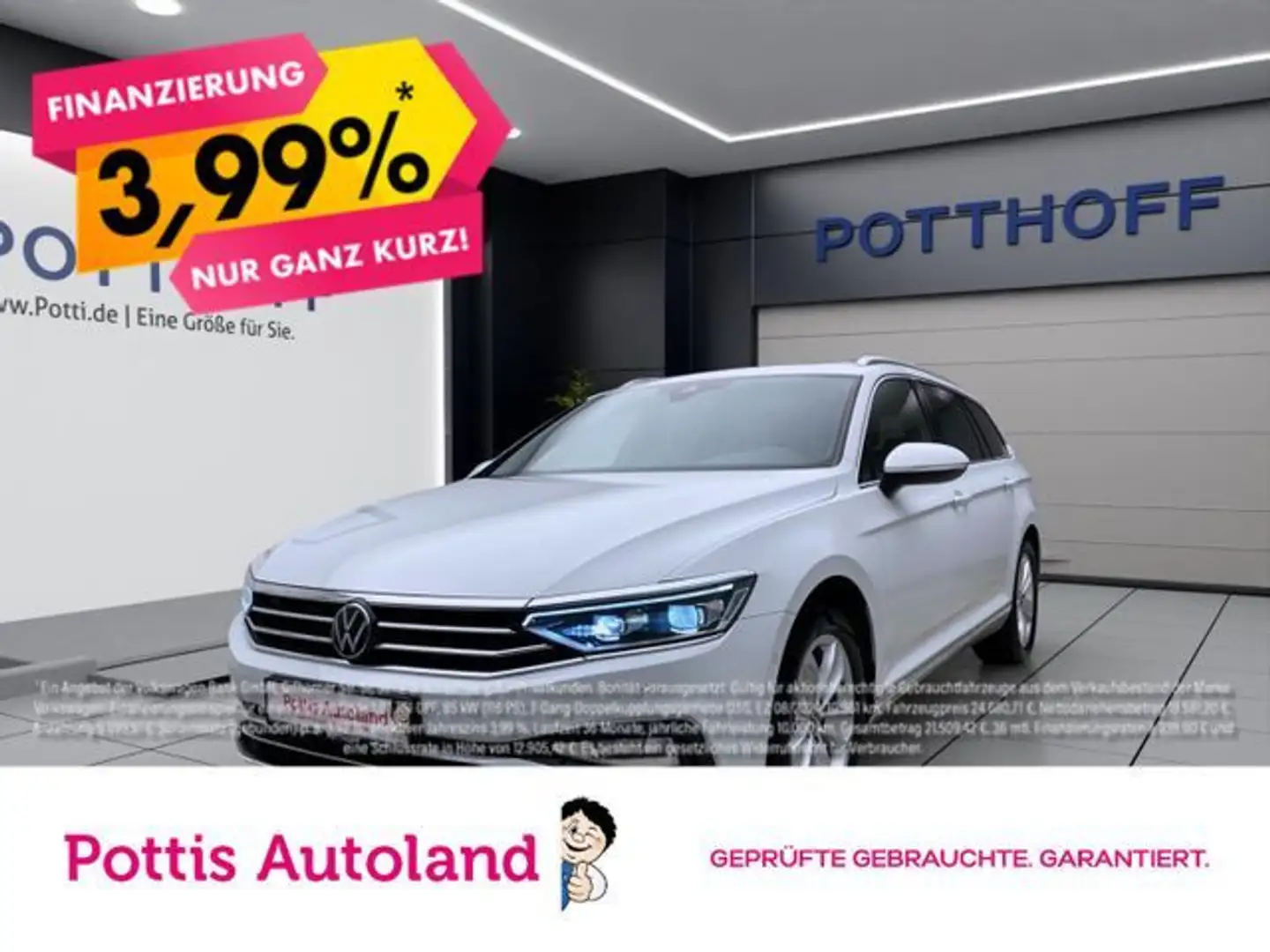 Volkswagen Passat Variant 2.0 TDI DSG ELEGANCE STANDHZG AHK Weiß - 1