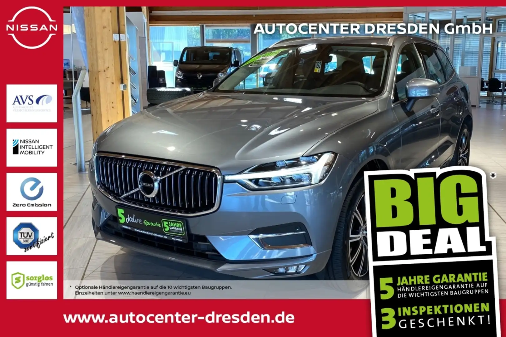 Volvo XC60 B4 Inscription AHK PDC LED SpurH Navi Kam Gris - 1