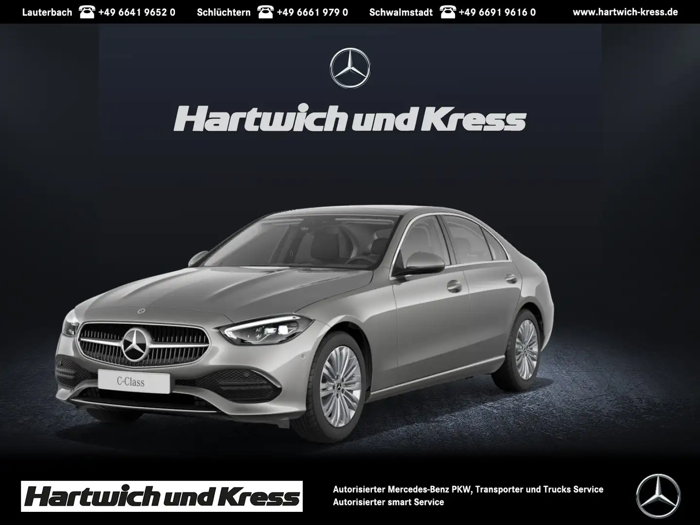 Mercedes-Benz C 180 C 180 Avantgarde+AHK+Pano+Ambiente+Totwinkel+Memor Argento - 1