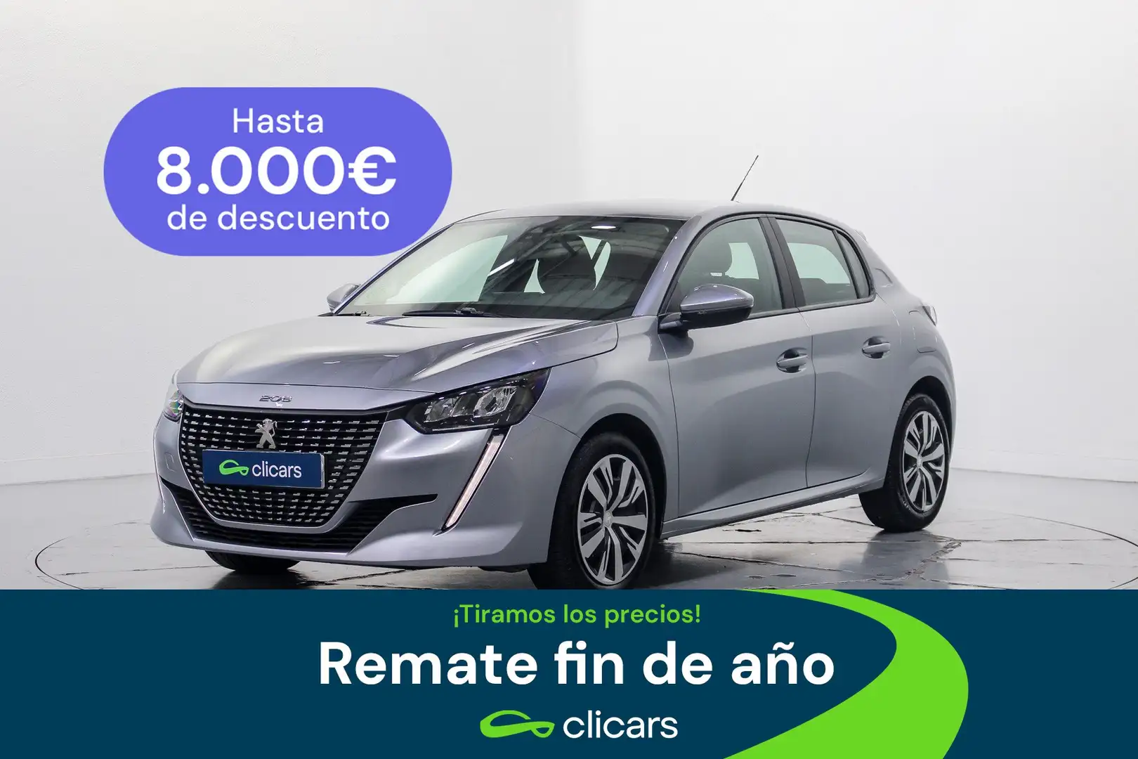 Peugeot 208 1.2 Puretech S&S Active 100 Grau - 1