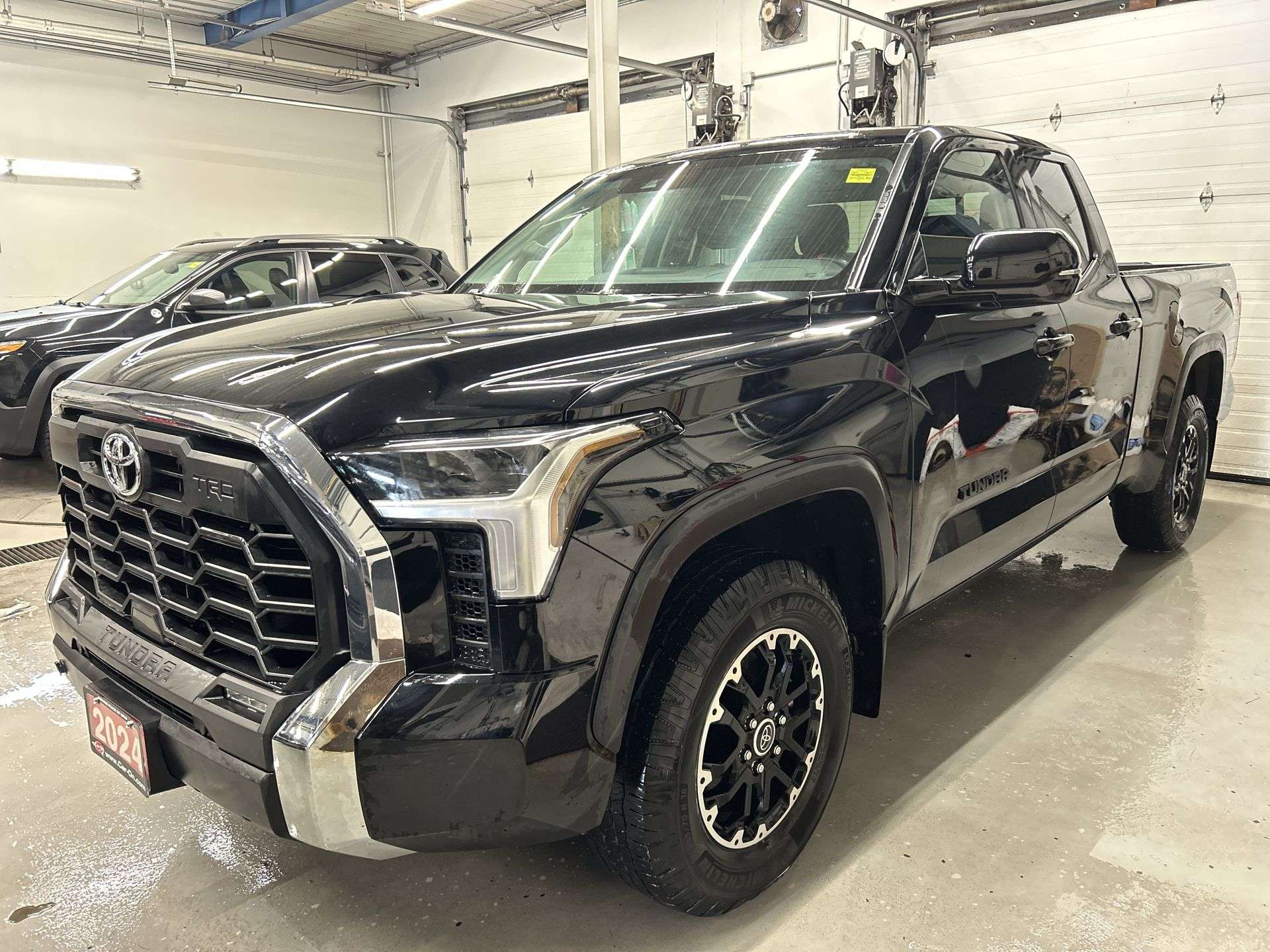 Black 2024 Toyota Tundra Pickup Truck Four-Wheel Drive Automatic