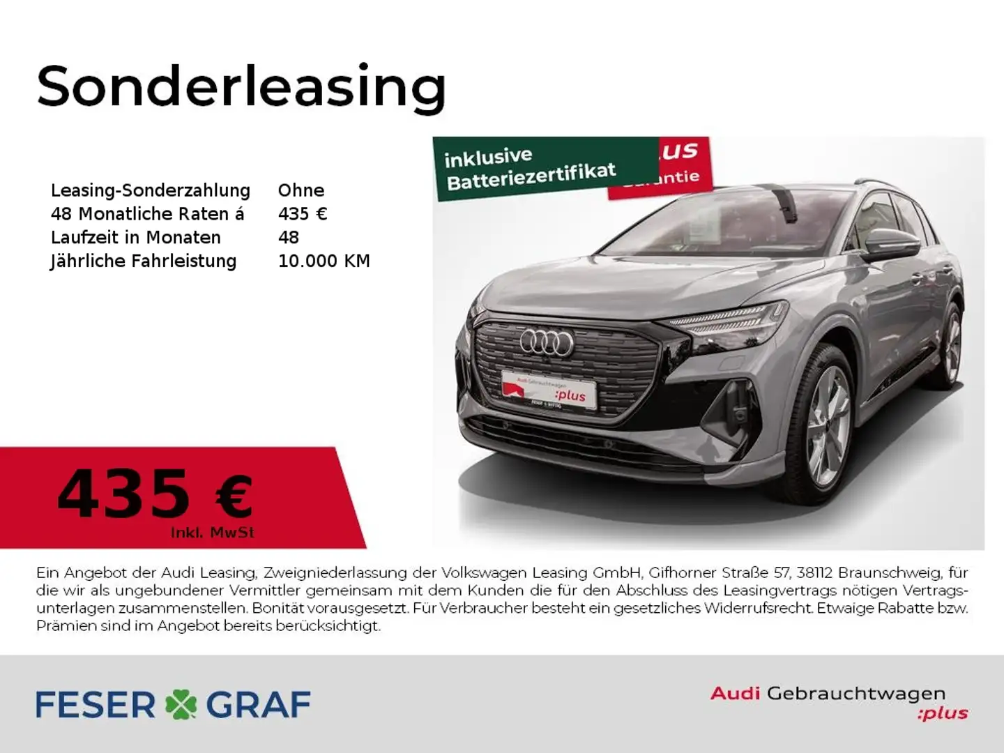 Audi Q4 e-tron 45 quattro S-line,Matrix,Navi Pro,RFK Gris - 1