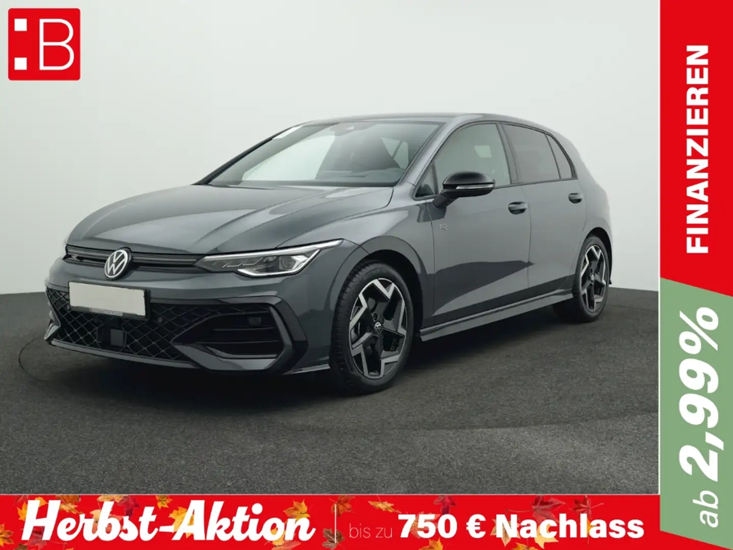 Volkswagen Golf R 8 1.5 eTSI DSG R-LINE BLACK STYLE AHK LED+ Grau - 1