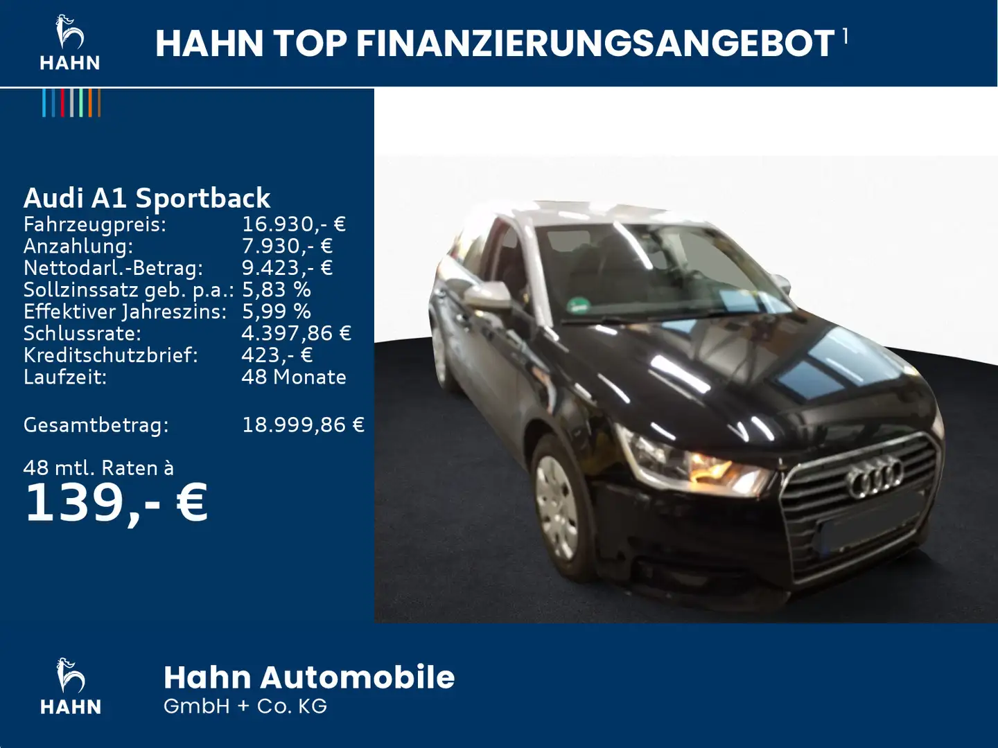 Audi A1 1.4TFSI design Climatr Sitzh PDC MF Schwarz - 2