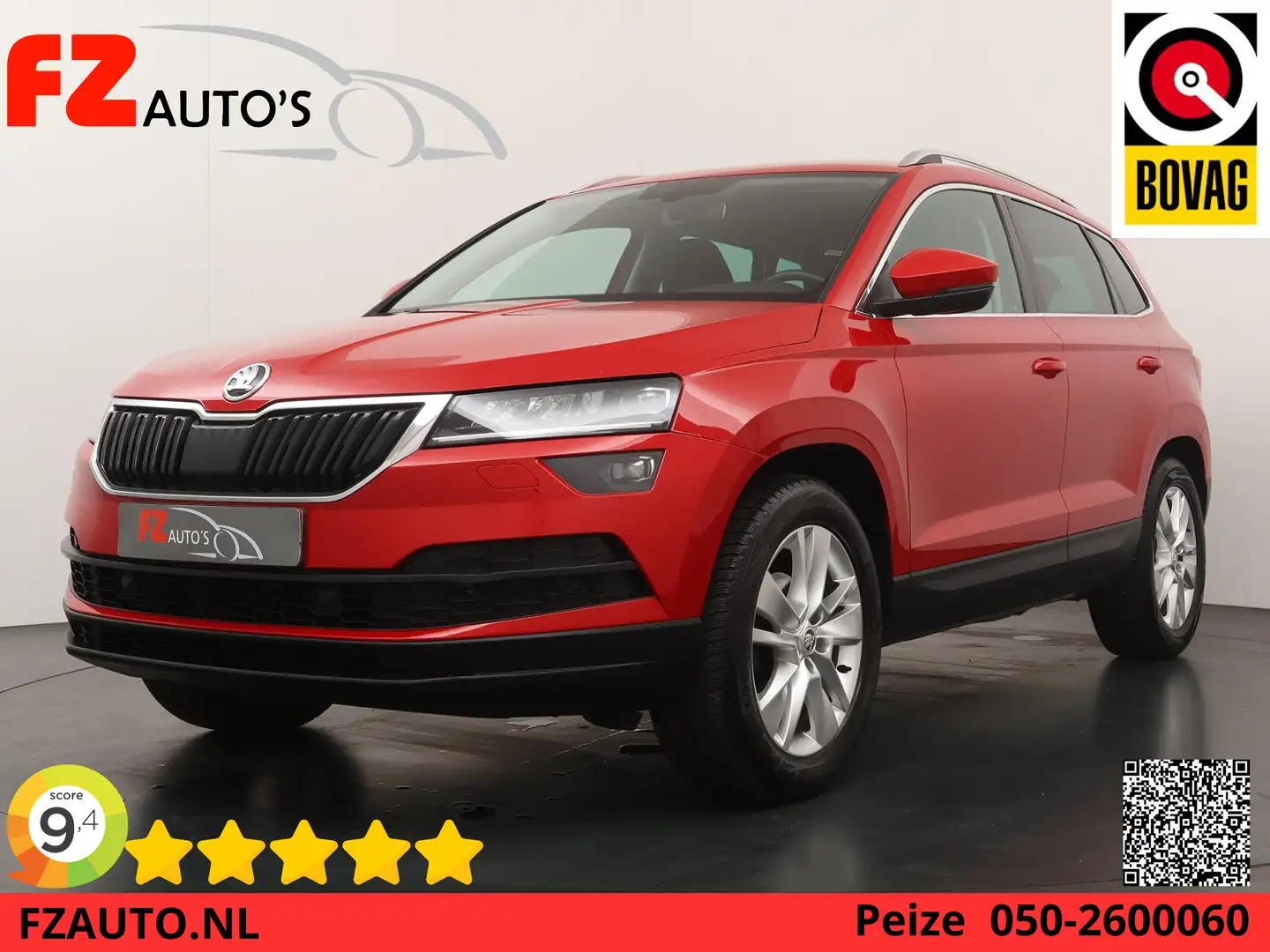 Skoda Karoq 1.5 TSI ACT Style Business Automaat - Navigatie - Rood - 1