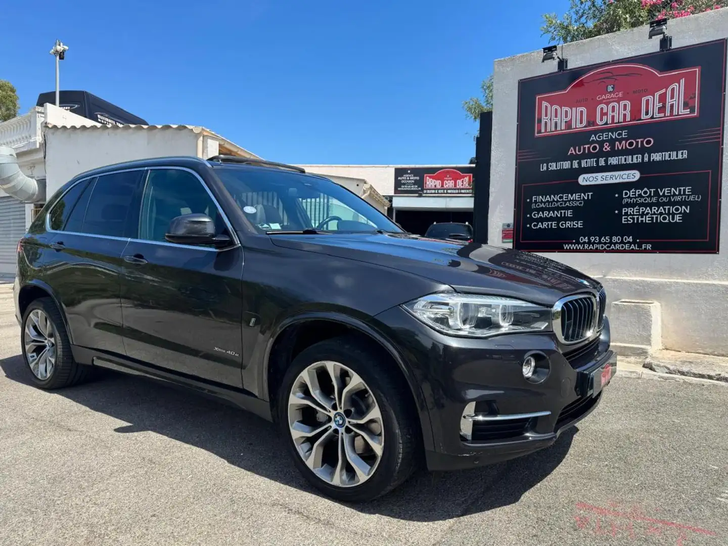 BMW X5 xDrive 40e - BVA 5pl  F15 F85 Exclusive Gris - 1