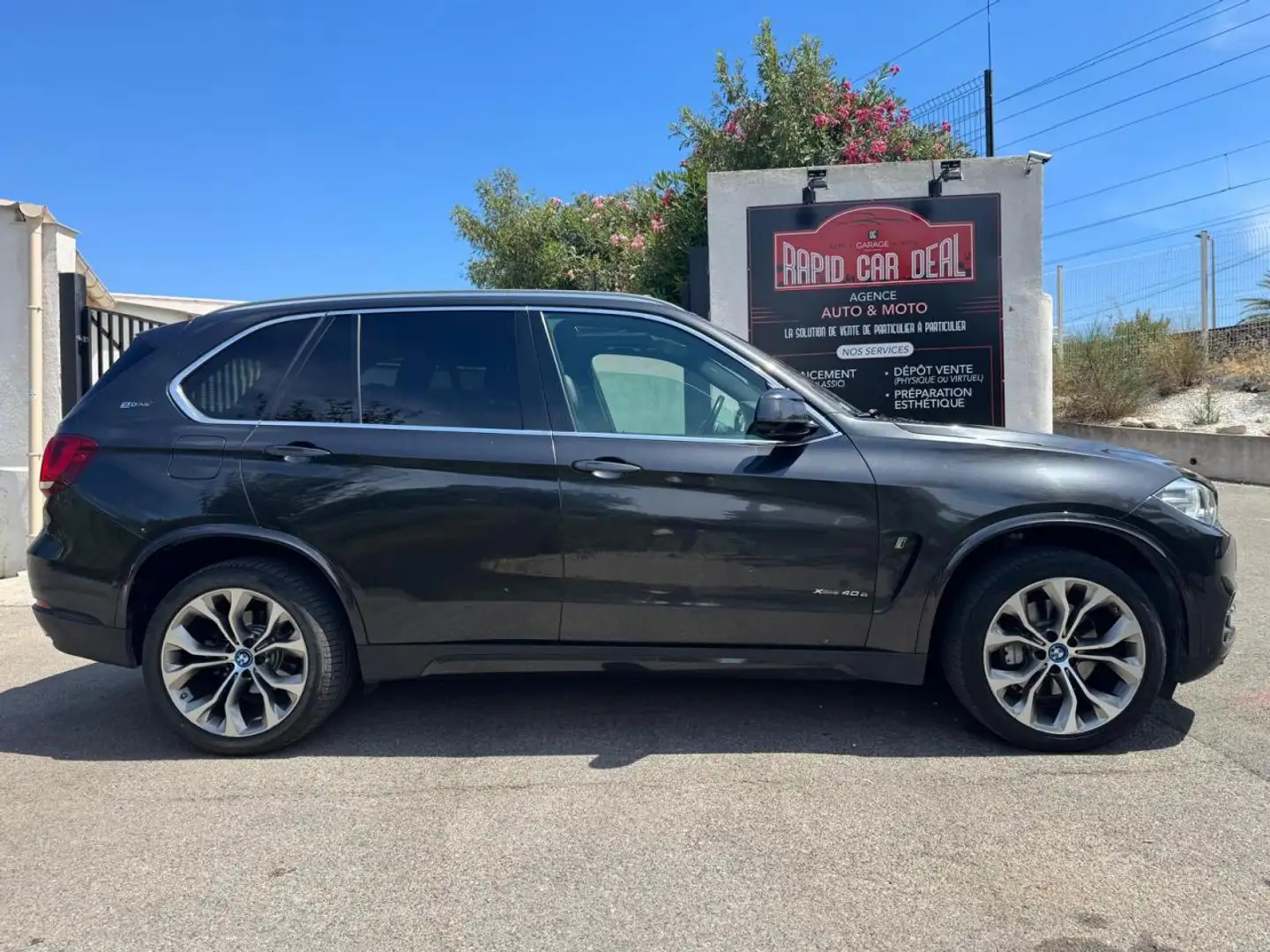 BMW X5 xDrive 40e - BVA 5pl  F15 F85 Exclusive Gris - 2