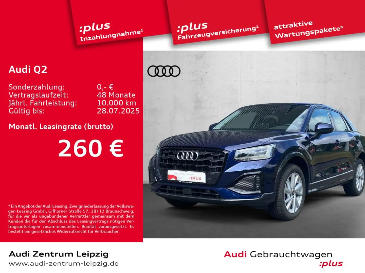 Audi Q2 40 TFSI qu. adv. S tronic *LED*Navi*Parken* Blau - 1