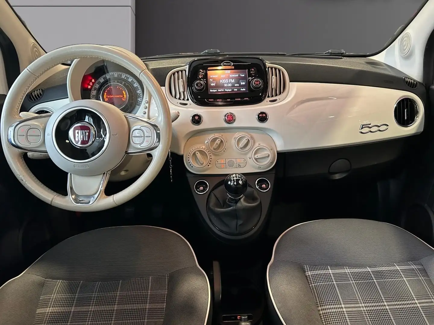 Fiat 500 500 1.2 69 ch Lounge Blanc - 2