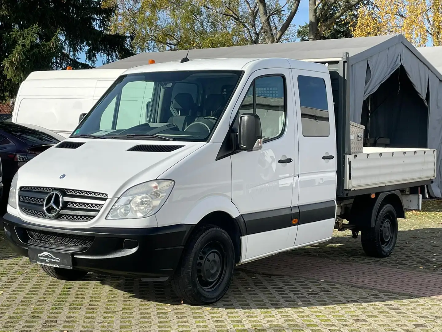 Mercedes-Benz Sprinter 313 CDI//Pritsche DOKA//AHK 3,5t//TOP// Blanc - 1