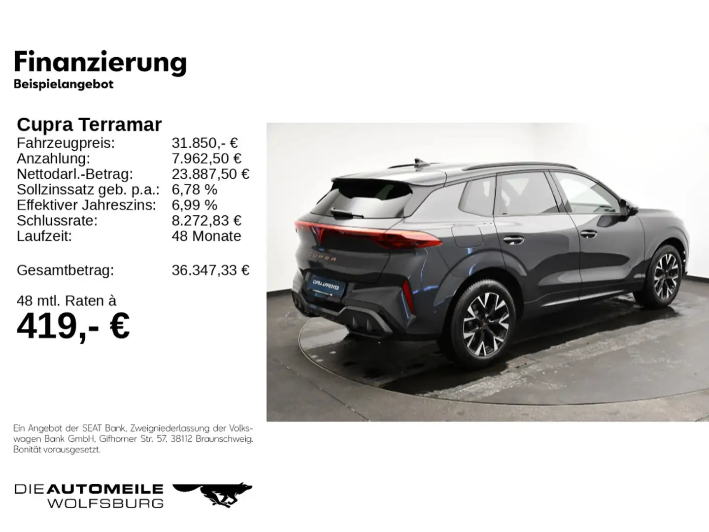 CUPRA Terramar 1.5 eTSI DSG HeadUp/LED/ACC Grau - 2