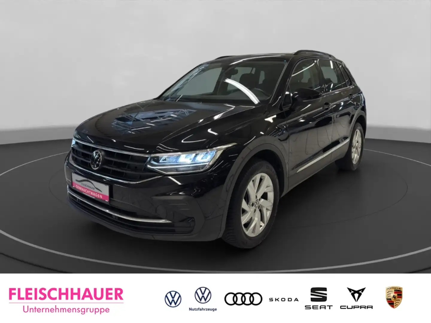 Volkswagen Tiguan Life 2.0 TSI 4M DSG+LED+AHK+ACC+PDC+Telefon Noir - 1