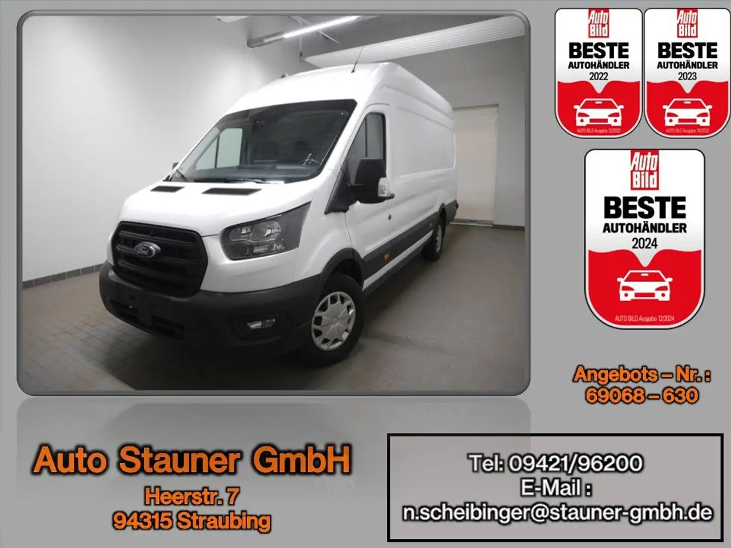 Ford Transit Kasten 350 L4H3 Trend 2.0 EcoBlue*ACC*SH Blanco - 1