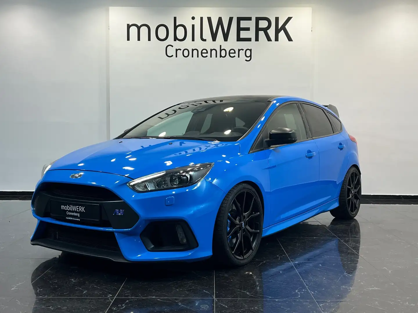 Ford Focus RS 2.3 AWD BLUE & BLACK Milltek SONY Bleu - 1