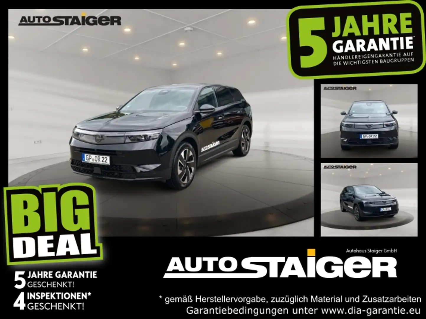 Opel Grandland 100kW 1.2 Mild-Hybrid 48V GS SHZ LHZ Negro - 1