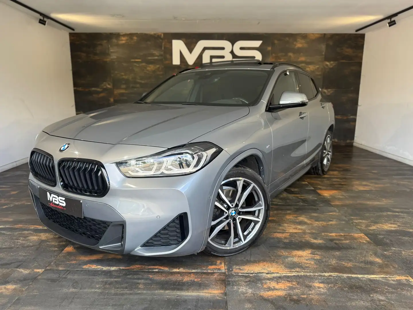 BMW X2 2.0 dASxDrive18 *PACK M *TOIT OUVRANT *CLIM-BIZONE Gris - 2