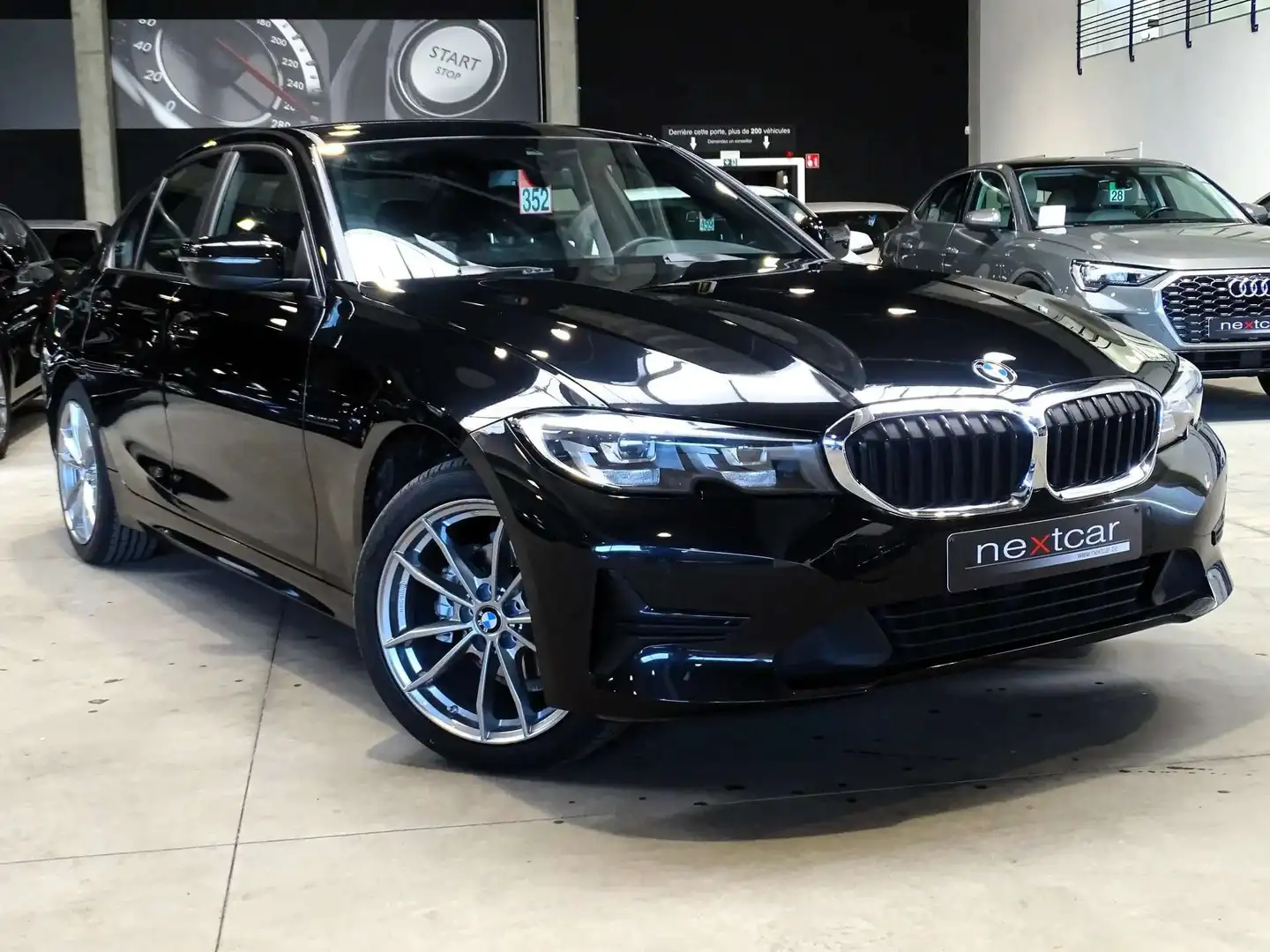 BMW 318 dA Berline G20 CUIR SPORT-LED-NAVI-DIGITAL-CAMERA Noir - 2