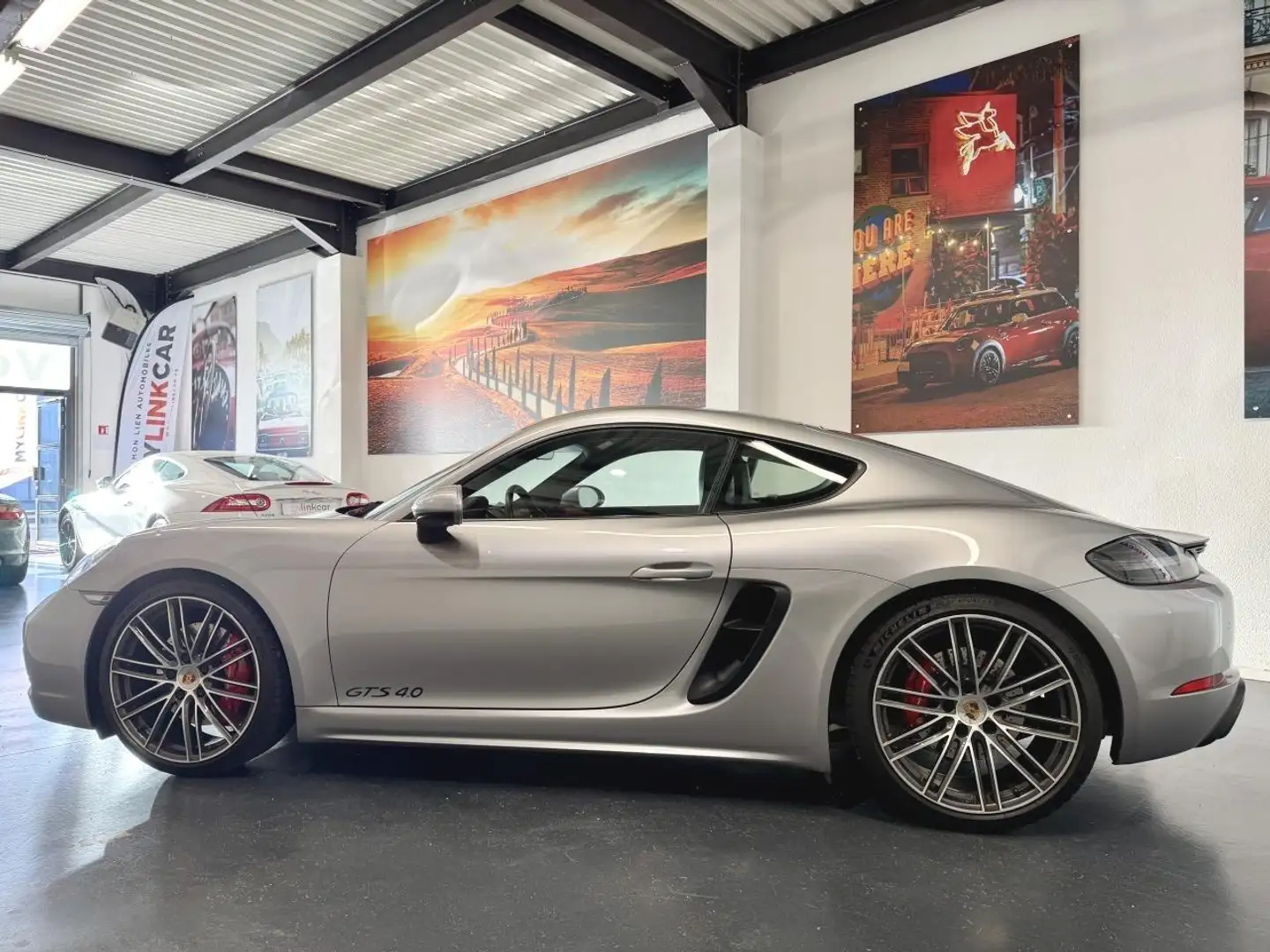 Porsche Cayman 718 GTS 4.0 400 cv  Approved 03/2028 non importé Silber - 2