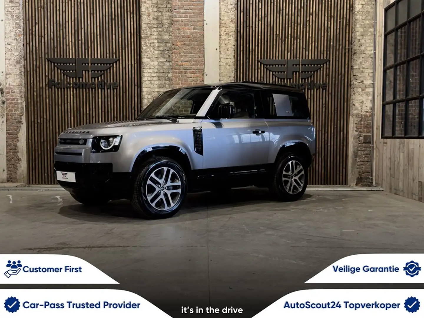 Land Rover Defender D200-S*3.0d*AUT*AWD*90*LICHTE VRACHT*360° CAM* Grijs - 1