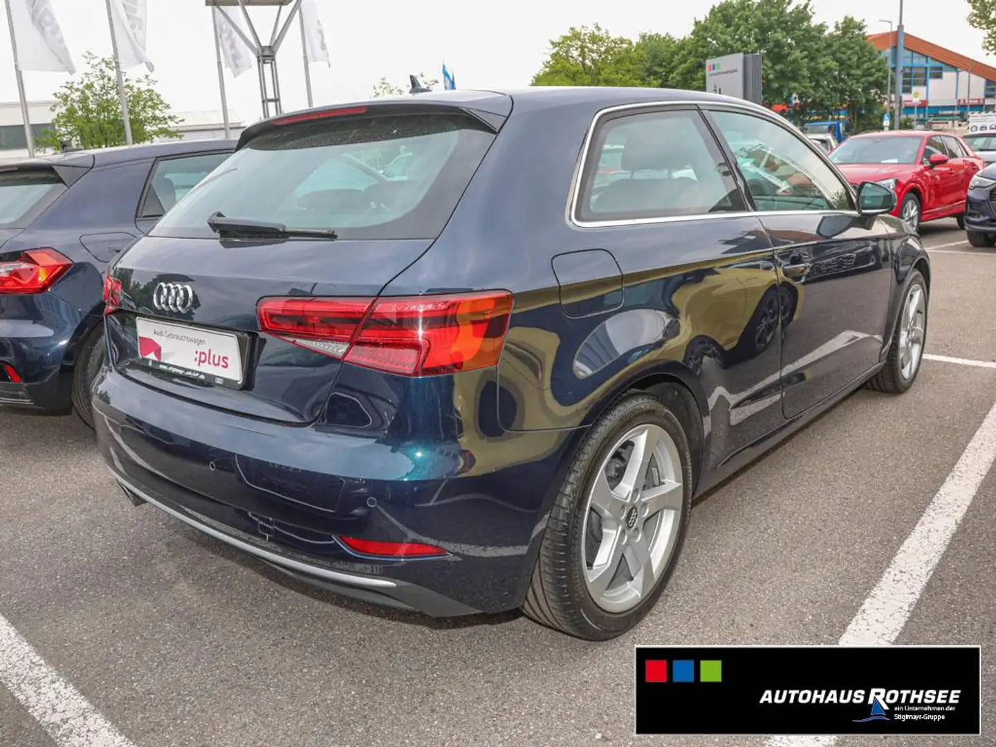 Audi A3 sport 1.5 TFSI S-tronic LED+NAVI+PDC+SITZHZG Bleu - 2