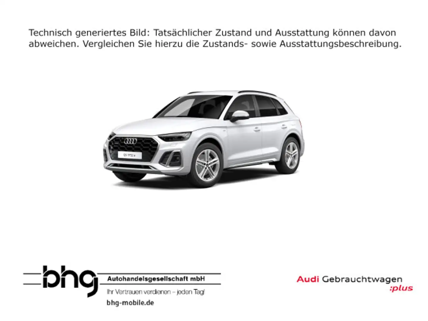 Audi Q5 50 TFSIe **BCA** quattro S tronic S line Blanc - 1