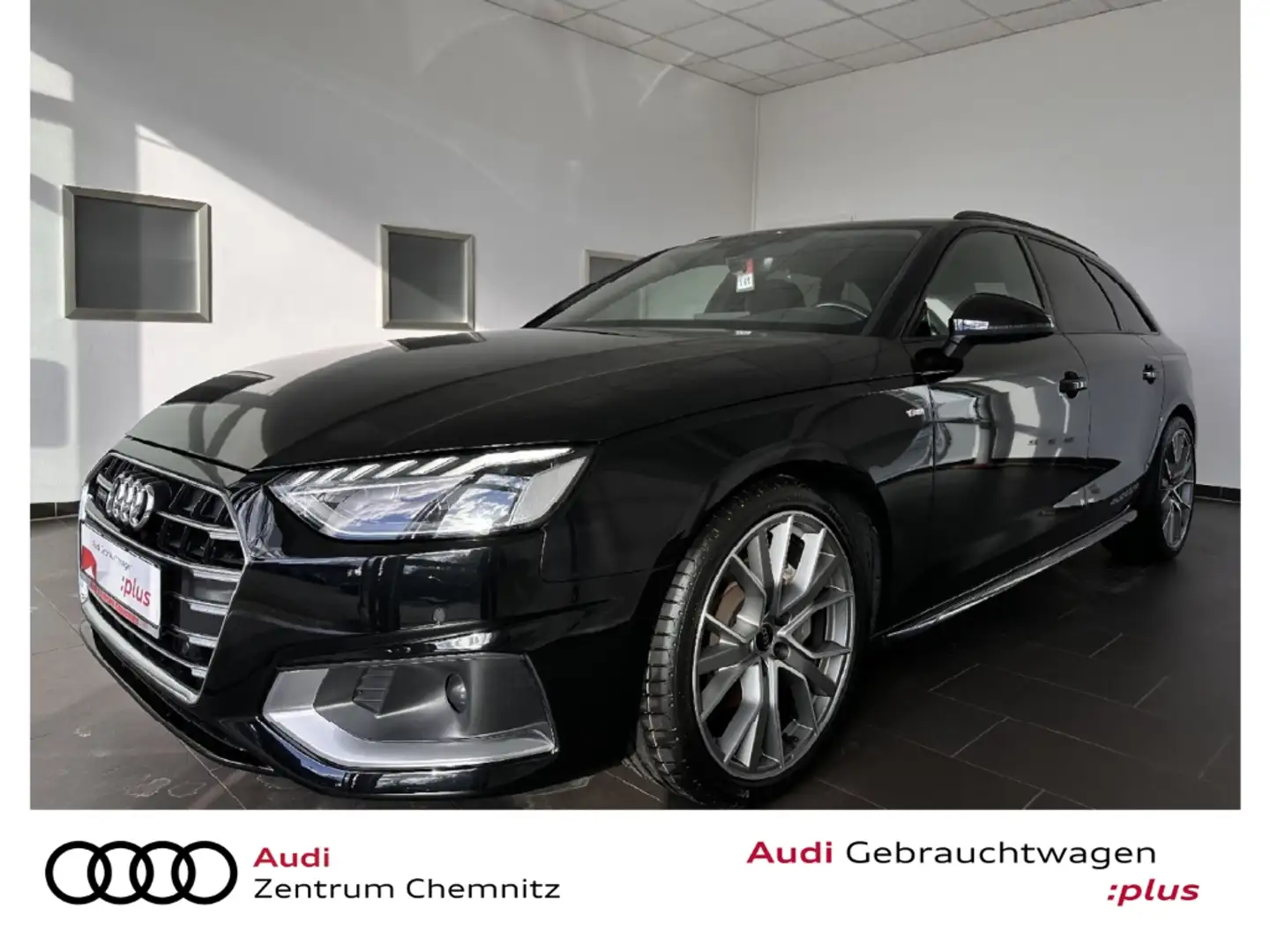 Audi A4 Avant 40 TDI S tr. qu. AHZV+REAR+NAVI PLUS Schwarz - 1