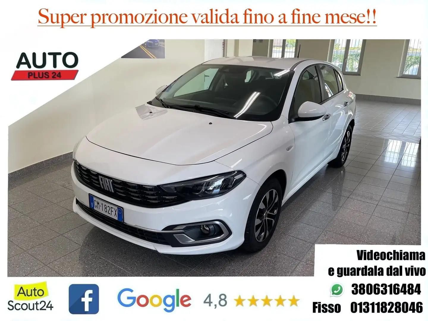 Fiat Tipo 1.5 Hybrid DCT 5 porte City Life CON PROMO PLUS Bianco - 1