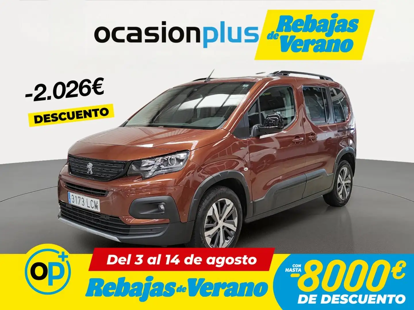 Peugeot Rifter 1.2 PureTech S&S Standard GT Line EAT8 130 Marrón - 1