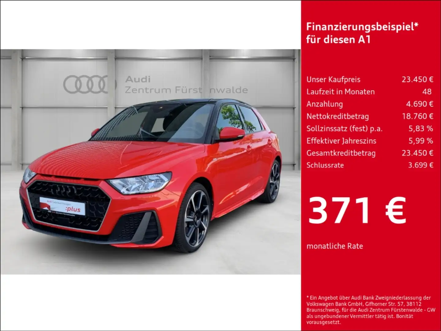 Audi A1 Sportback 35 TFSI S line Navi Digitales Cockpit Ap Roşu - 1