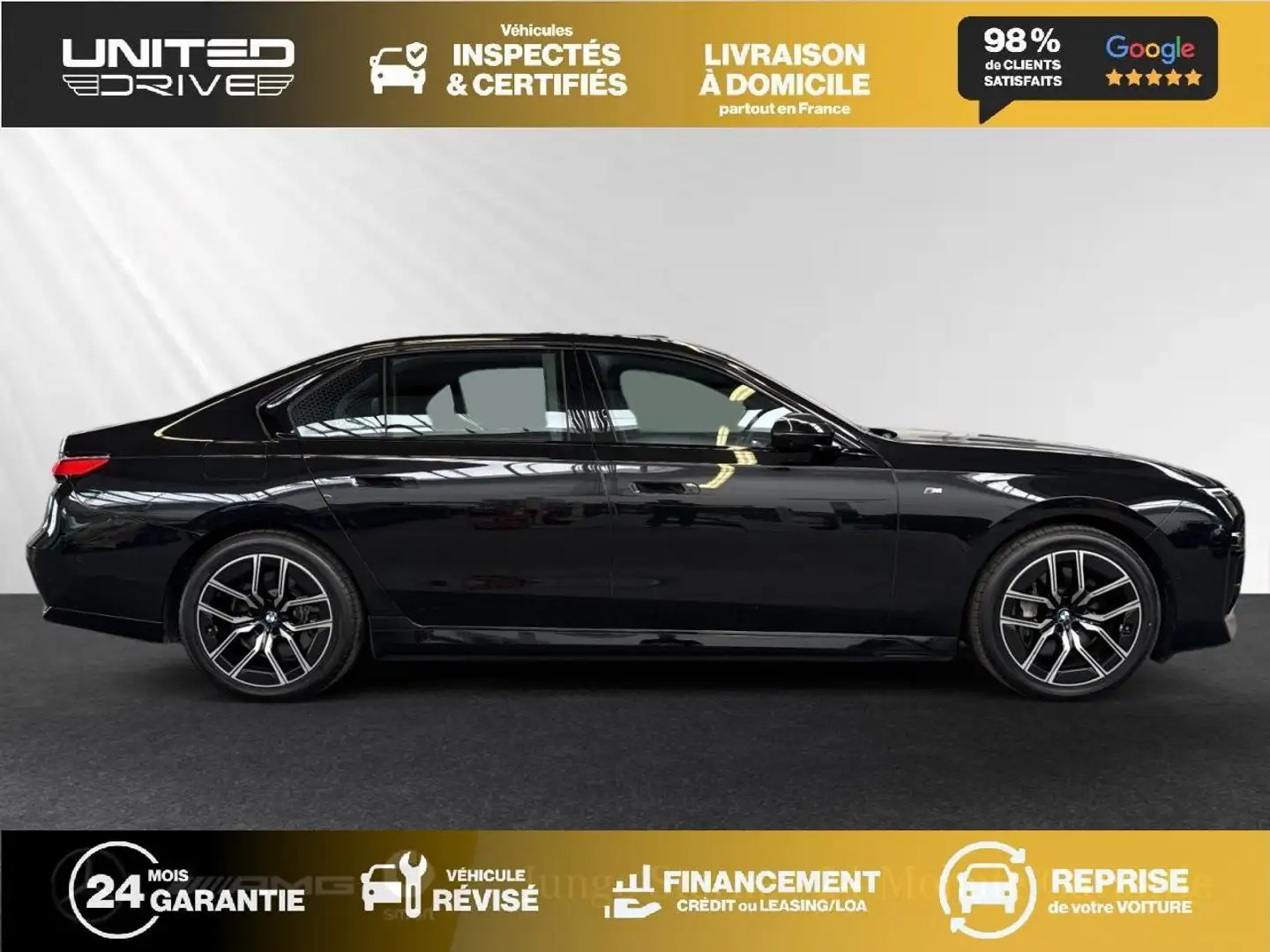 BMW i7 i7 eDrive 50 - BVA  BERLINE G70 M Sport Schwarz - 2
