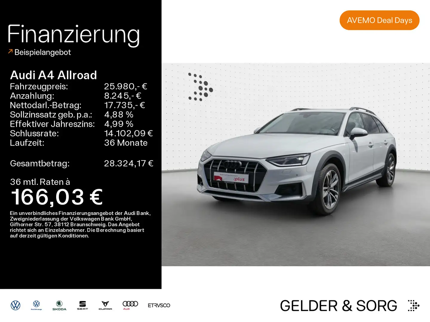 Audi A4 allroad A4 allroad 45 TFSI qu. Stand*Pano*HuD*Kamera Weiß - 1