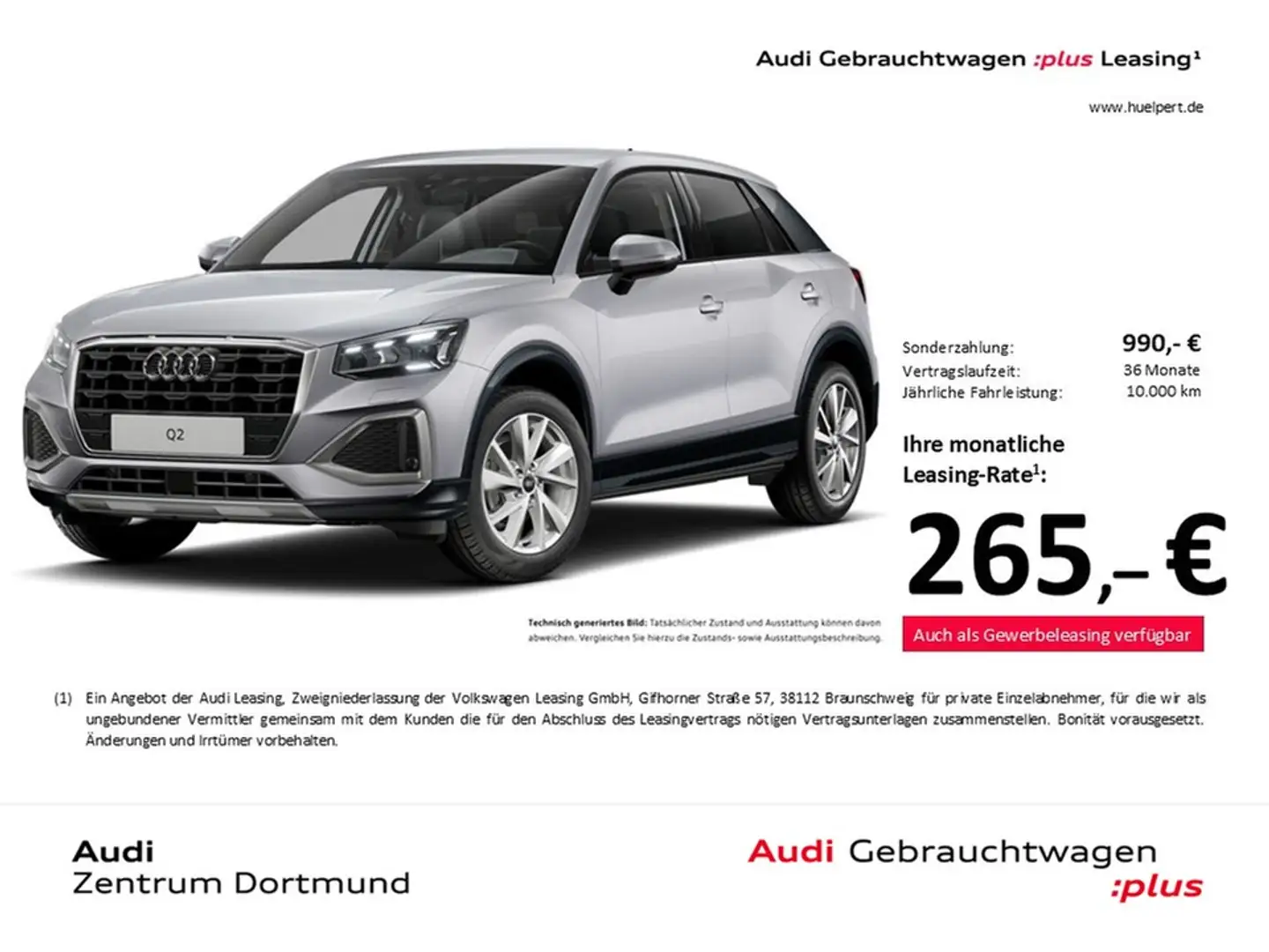 Audi Q2 35 advanced AHK LM17 E-KLAPPE MATRIXLED NAVI+ Silber - 1