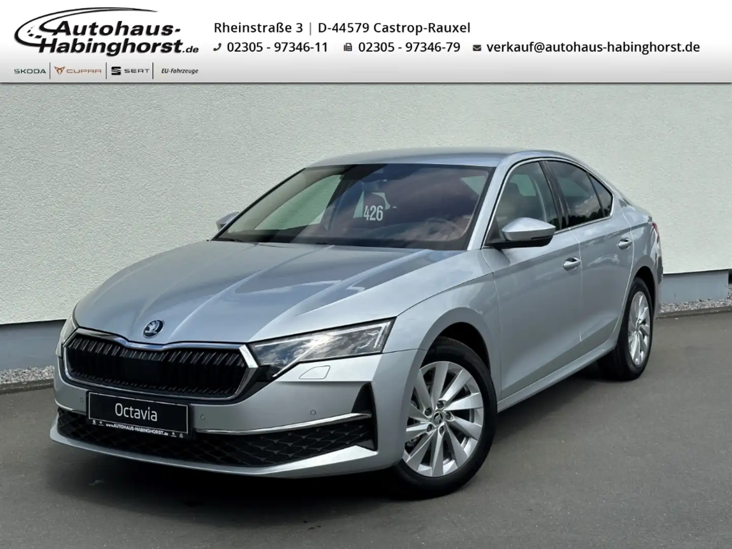 Skoda Octavia 1.5 TSI DSG mHEV Selection ACC LED Navi Klima Shz Silber - 1