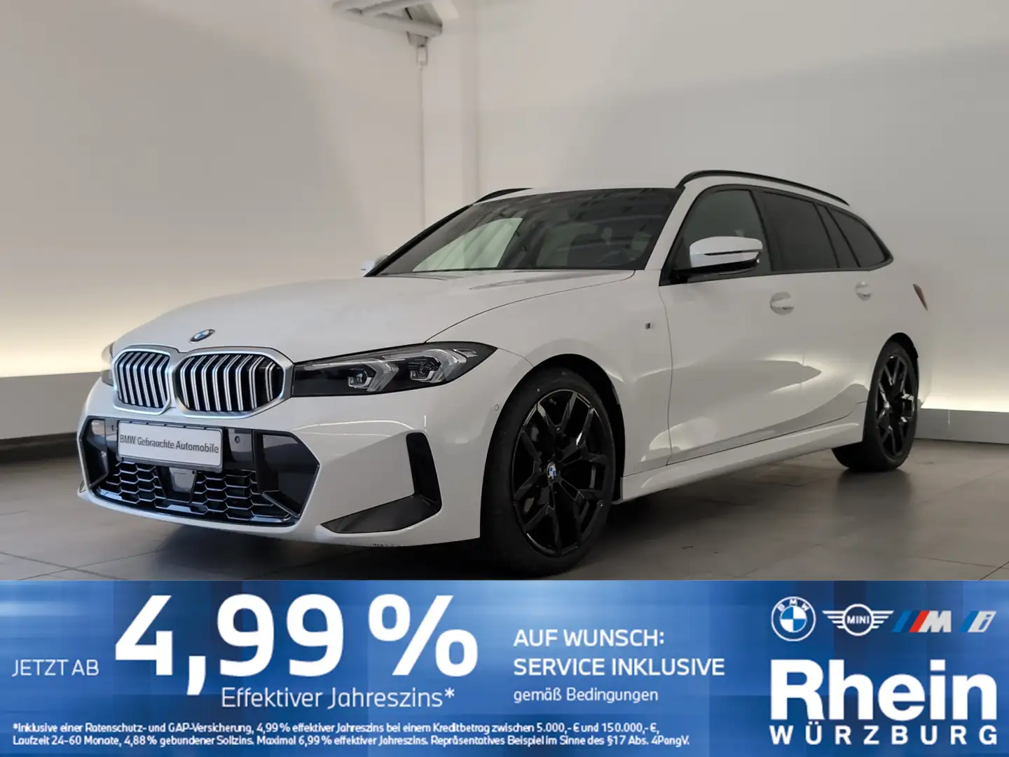 BMW 318 d Touring M Sportpaket DAB/SHZ/Lordose DAB/SHZ/Lor Weiß - 1