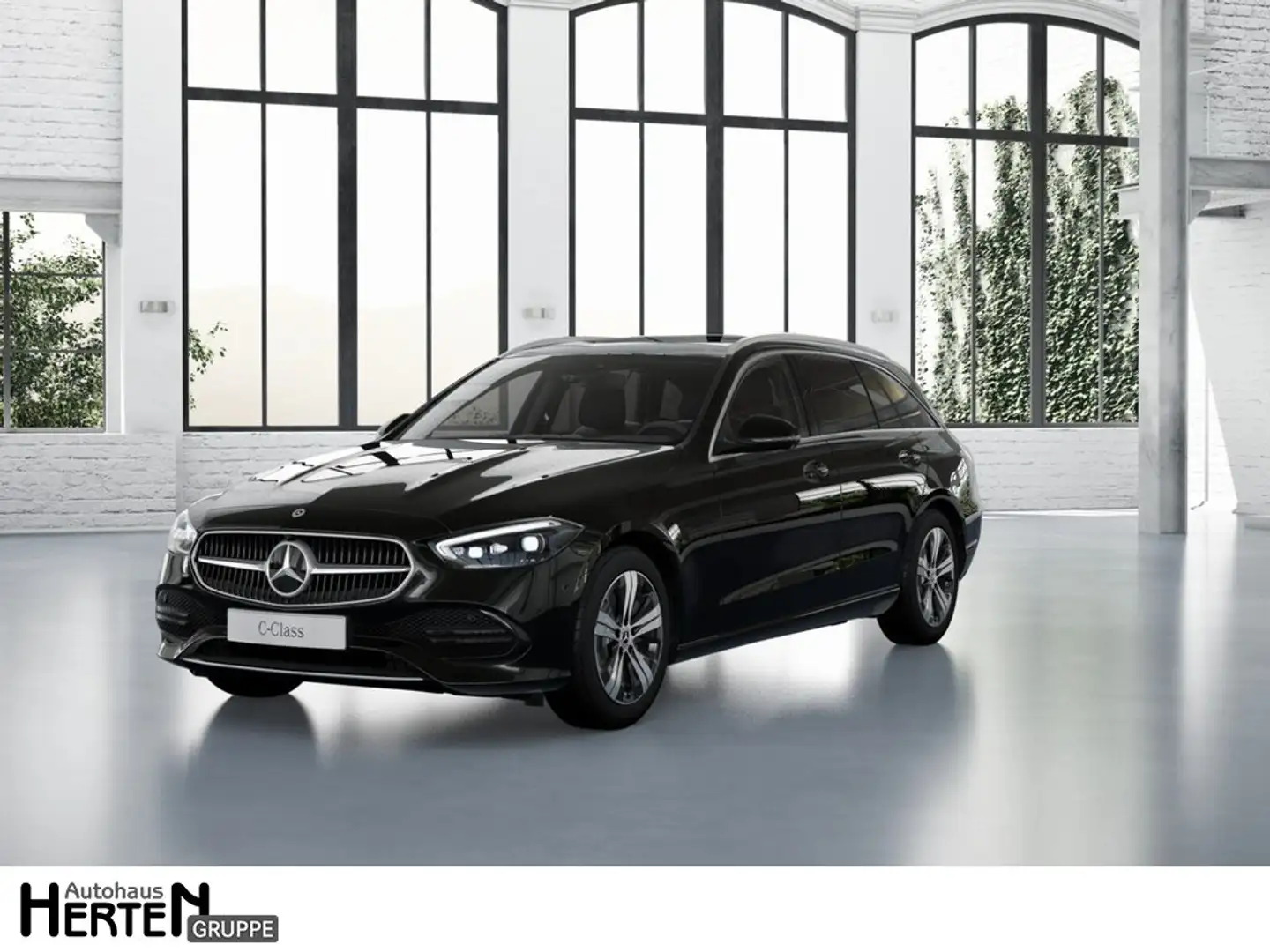 Mercedes-Benz C 220 d T Edition Avantgarde+AHK PANORAMA+360° Schwarz - 1