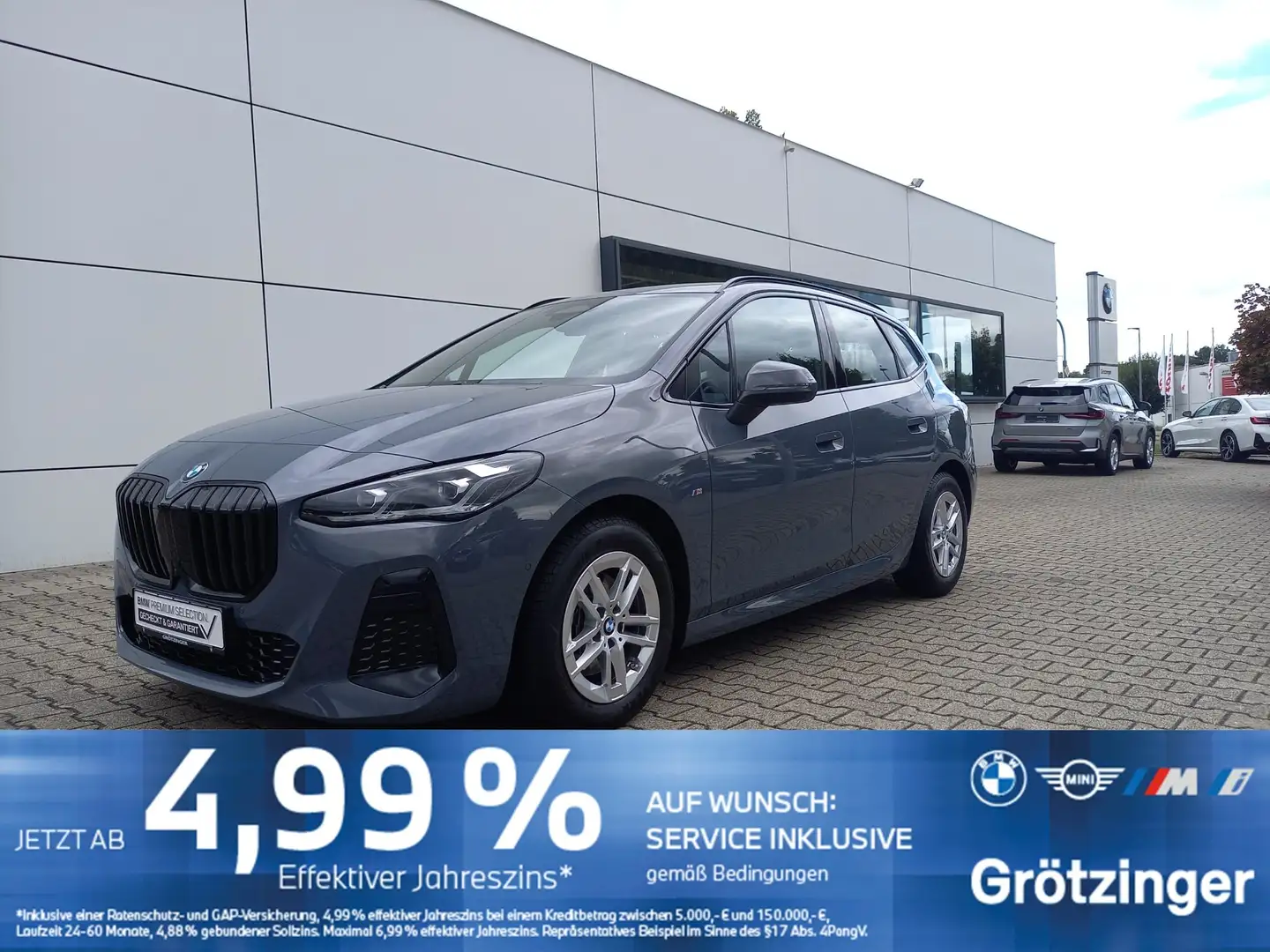 BMW 220 i Active Tourer M Sportpaket LED+AHK+H&K+HUD Grau - 1
