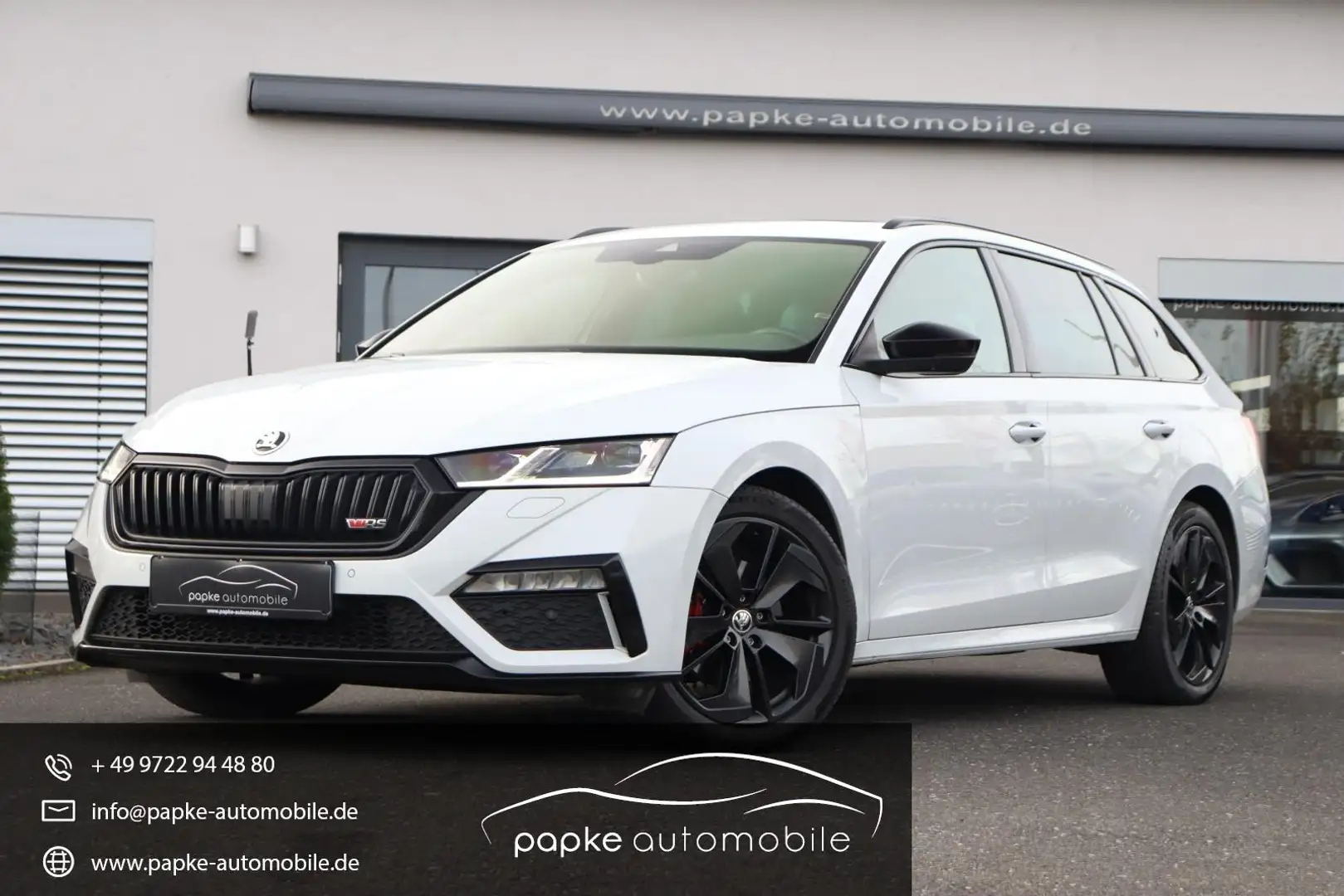 Skoda Octavia RS Combi 2.0 TDI 4x4 +VIRTUAL+PANO+AHK++ Bianco - 1