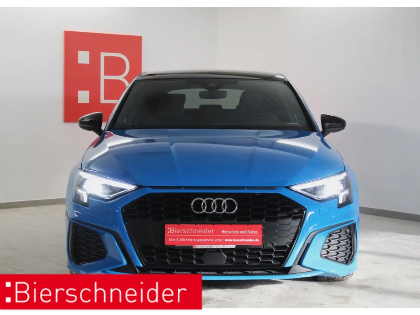 Audi A3 Sportback 35 TDI S-Tronic 2x S-Line  Black 18 ACC Blau - 2