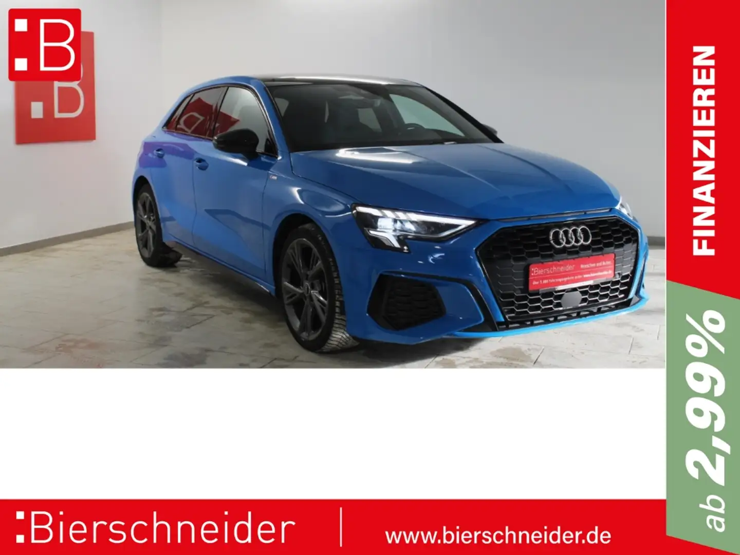 Audi A3 Sportback 35 TDI S-Tronic 2x S-Line  Black 18 ACC Azul - 1