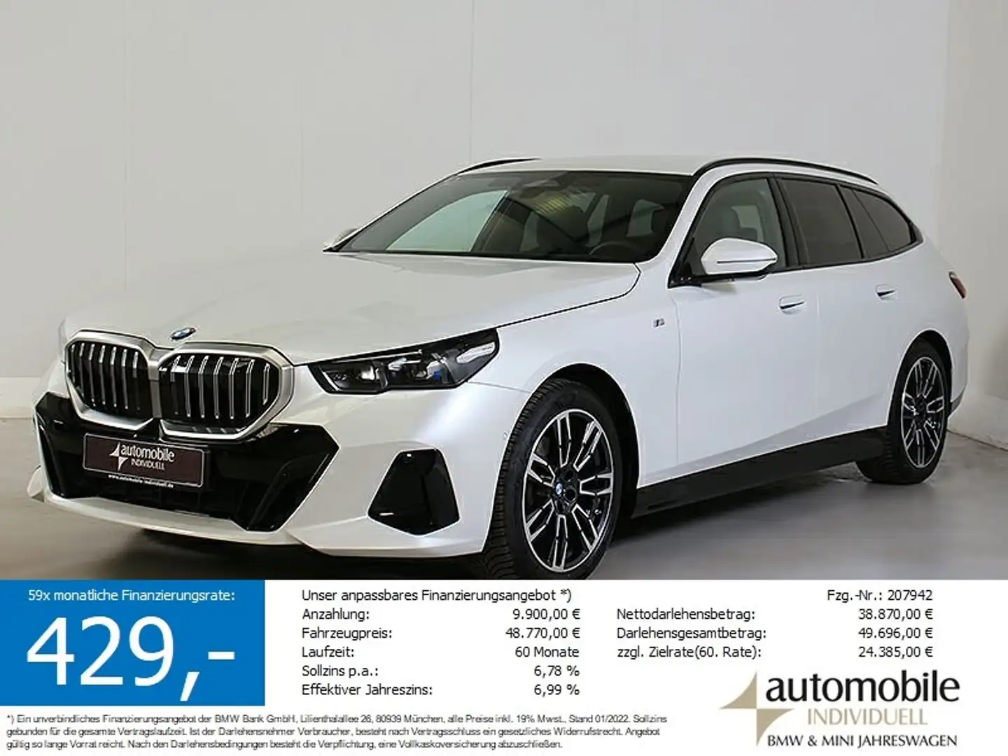 BMW 520 i AT M Sportpaket AHK Standh H&K ACC Parkassi Weiß - 1