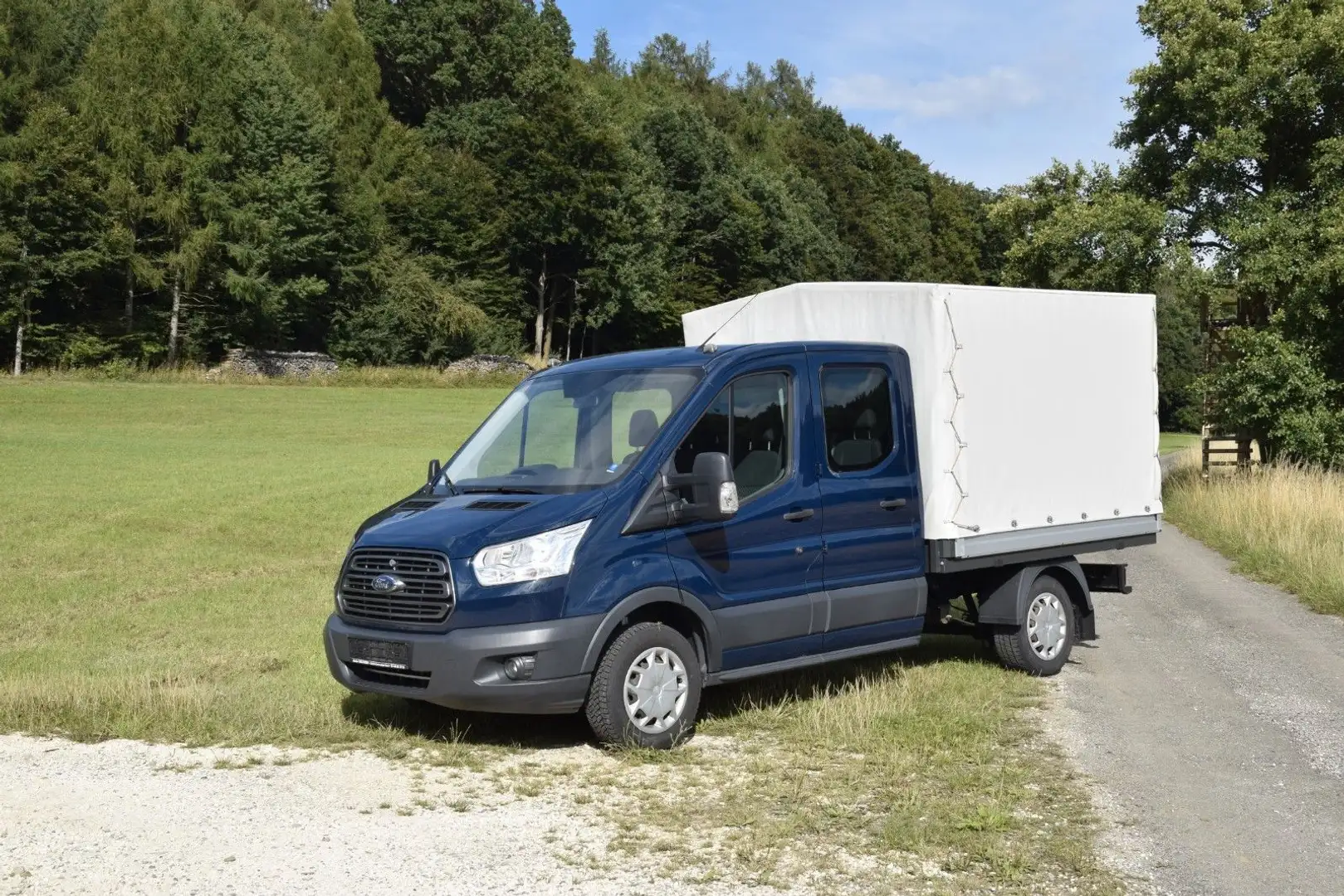 Ford Transit Pritsche 310 L2 DoKa Sitzheizung Tempom. Blau - 1